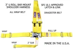 Rjs Sfi 16.1 Latch & Link Dragster Harness Belt All Wrap Pull Up Yellow 1154406. Fixed Price $95.69.