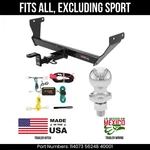 For 14-24 Infiniti Q50 Trailer Hitch Pin Wire 178" Ball Excl Sport Curt 2K Tow. Fixed Price $371.99.