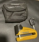 Trimax T665LY Yellow 10MM Disc Lock Security And Transportation Accessories. Fixed Price $5.00.