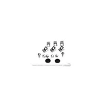 Scott Drake 379604-BK Front Brake Line Clip/grommet Kit. Fixed Price $20.05.
