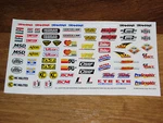 Small Decal/sticker Sheet-k&n/centerline/hedman/hooker Headers/holley/hurst/nos. Fixed Price $15.99.