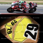 Trackday Or Race Numberplate Set Made To Fit Ducati 848 1098. Fixed Price $60.00.
