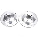 Disc Brake Rotor Set-rear Drilled, Slotted And Zinc Plated Pair. Fixed Price $153.95.