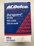 Engine Oil Filter-duraguard Acdelco Pro PF2 , 5575840. Fixed Price $10.98.