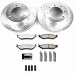 Powerstop Z36 Carbon-fiber Ceramic Brake Pad With Drilled And Slotted Rotor Kit. Fixed Price $486.96.