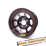 Bassett 58SF4 15X8 In 5X4.50 Spoke D-hole Lightweight Black Steel Wheel. Fixed Price $130.31.