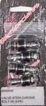 Billet Specialties Valve Stem Chrome Bolt- In 4-PK. Fixed Price $32.99.