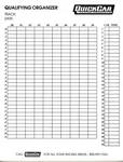 Quickcar Racing Products 51 236 Qualifying Organizer Sheet. Fixed Price $29.19.