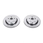 Disc Brake Rotor Set-rear Drilled, Slotted And Zinc Plated Pair. Fixed Price $288.99.