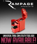 Rampage Universal Trail Can Utility/tool Box 86619 Red Free Shipping. Fixed Price $142.00.