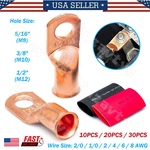 10/20/30PCS Battery Copper Wire Lugs Welding Ring Terminal Cable Ends Connectors. Fixed Price $39.61.