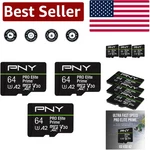64GB Pro Elite Prime Microsdxc Card 200MB/S Read, 110MB/S Write, 3-PACK. Fixed Price $56.99.
