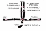 Rjs Racing Sfi 16.1 5PT 2" Cam Lock Jr Dragster Harness Belt Floor Black 1017501. Fixed Price $127.99.