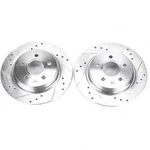 Disc Brake Rotor Set-rear Drilled, Slotted And Zinc Plated Pair. Fixed Price $130.80.