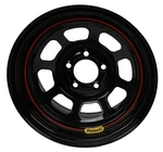 Bassett Rolled Shell 15X7 5X4 3/4 Steel 2-PIECE Black Gloss Each Wheel 57RC3. Fixed Price $92.99.