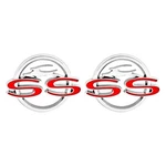 Oer 3813889 "impala Ss" Chrome Quarter Panel Emblems. Fixed Price $80.30.