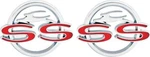 1962 Impala Ss Quarter Panel Emblems. Fixed Price $56.99.
