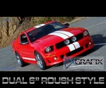 2010 - 2012 Ford Mustang Dual 6" Roush Style Kit Quality Stripes. Fixed Price $209.95.