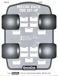 Quickcar Tire Setup Chart Before Race 50 Sheet In Pad Each 51-210. Fixed Price $22.92.