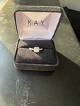 14K White Gold Engagement Ring 5/8 Ct. Total Weight. Fixed Price $500.00.