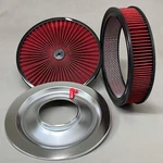 Speedmaster Element Extreme Top Air Cleaner Kit 14"X3" Red/chrome PCE104.1030.02. Fixed Price $56.00.