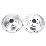 Powerstop Evolution Drilled Slotted Rotors Pair Rear For Subaru Legacy. Fixed Price $157.50.