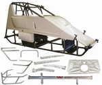 Triple Xxx Sprint Car Chassis Deluxe Kit,nerf Bars,torsion Arms,front Axle,hood. Fixed Price $4999.99.