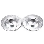 Powerstop Evolution Drilled Slotted Rotors Pair Front For Infiniti Q45. Fixed Price $184.49.