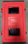 Jonesco JBDE73 Fire Extinguisher Cabinet, For 30 Lb Tank, Surface Mount, Plastic. Fixed Price $155.00.