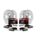 Power Stop K4070 Front And Rear Z23 Carbon Fiber Brake Pads With Drilled .... Fixed Price $552.37.