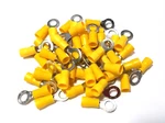 25 Pack Of Bbt Brand Yellow 5/16" Ring End Terminals For 12-10 Wire. Fixed Price $10.95.