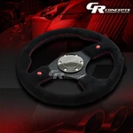 Nrg RST-007S Racing 320MM 6-BOLTS Aluminum Spokes Leather Grip Steering Wheel. Fixed Price $134.00.
