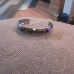 Thomas Singer Turquoise Coral Jet Chip Inlay Yei Sterling Silver Cuff Bracelet. Fixed Price $449.25.