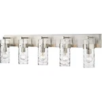 Z-lite 3035-5V-BN Fontaine Light 44 Inch Brushed Nickel Vanity Wall. Fixed Price $425.00.
