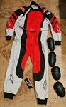 Alpinestars KMX-3 Go Kart Racing Suit Size 60 Large, Red Free Shipping. Fixed Price $150.00.