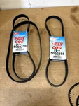 Qty- 7-GROUP Package Of Racing Belts Dayco,jones Differant Sizes Sell Altogeater. Fixed Price $32.00.