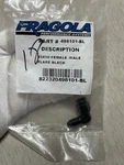 498101-BL Fragola -3 An Flare To Female Swivel 90 Degree Fitting Black. Fixed Price $22.00.