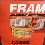 Nos Fram Extra Life Air Filter CA3588. Fixed Price $14.25.