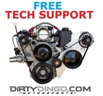 Dirty Dingo LS1 Billet Alternator Power Steering Bracket Corvette Spacing. Fixed Price $274.99.