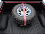 N-fab Rapid Strap Truck Bed Tire Carrier Gloss Red Solid Welded Construction. Fixed Price $149.99.