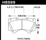 Hawk Performance HB589Y.704 Disc Brake Pad Set. Fixed Price $143.99.