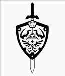 Decal Vinyl Truck Car Sticker - Video Games Legend Of Zelda Sword & Shield. Fixed Price $6.00.