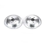 Disc Brake Rotor Set-rear Drilled, Slotted And Zinc Plated Pair. Fixed Price $188.99.