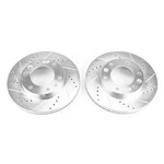 Powerstop Evolution Drilled Slotted Rotors Pair Front For Kia Sedona. Fixed Price $191.19.