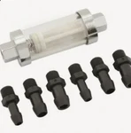 Mr. Gasket Co 9706 Universal Inline Clearview Fuel Filter For Carbureted Engines. Fixed Price $7.99.