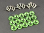 Blackworks Fender Washers 15 Pc Kit Green For Honda Acura. Fixed Price $45.00.