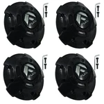 Fuel Wheels Gloss Black Center # 1003-81GBR (4 Caps) New + Bolts! D606. Fixed Price $144.00.
