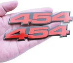 Set 454 Letter Highly Polished Real Aluminum Car Truck Engine Color: Black Red. Fixed Price $27.74.