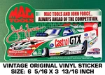 Mac Tools John Force - Vintage Original Vinyl Decal Sticker Drag Racing. Fixed Price $9.45.