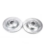 Disc Brake Rotor Set-front Drilled, Slotted And Zinc Plated Pair. Fixed Price $518.99.